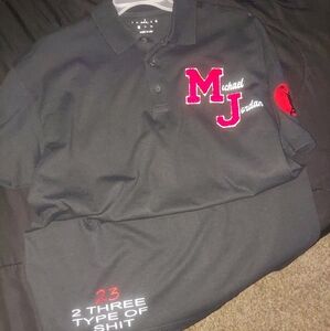 Custom Michael jordan polo shirt size Large